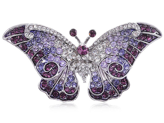 Empress Monarch Winged Butterfly Brooch Pin
