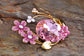 Swarovski Crystal Purple Pink Spring Floral Flower Bouquet Brooch Pin