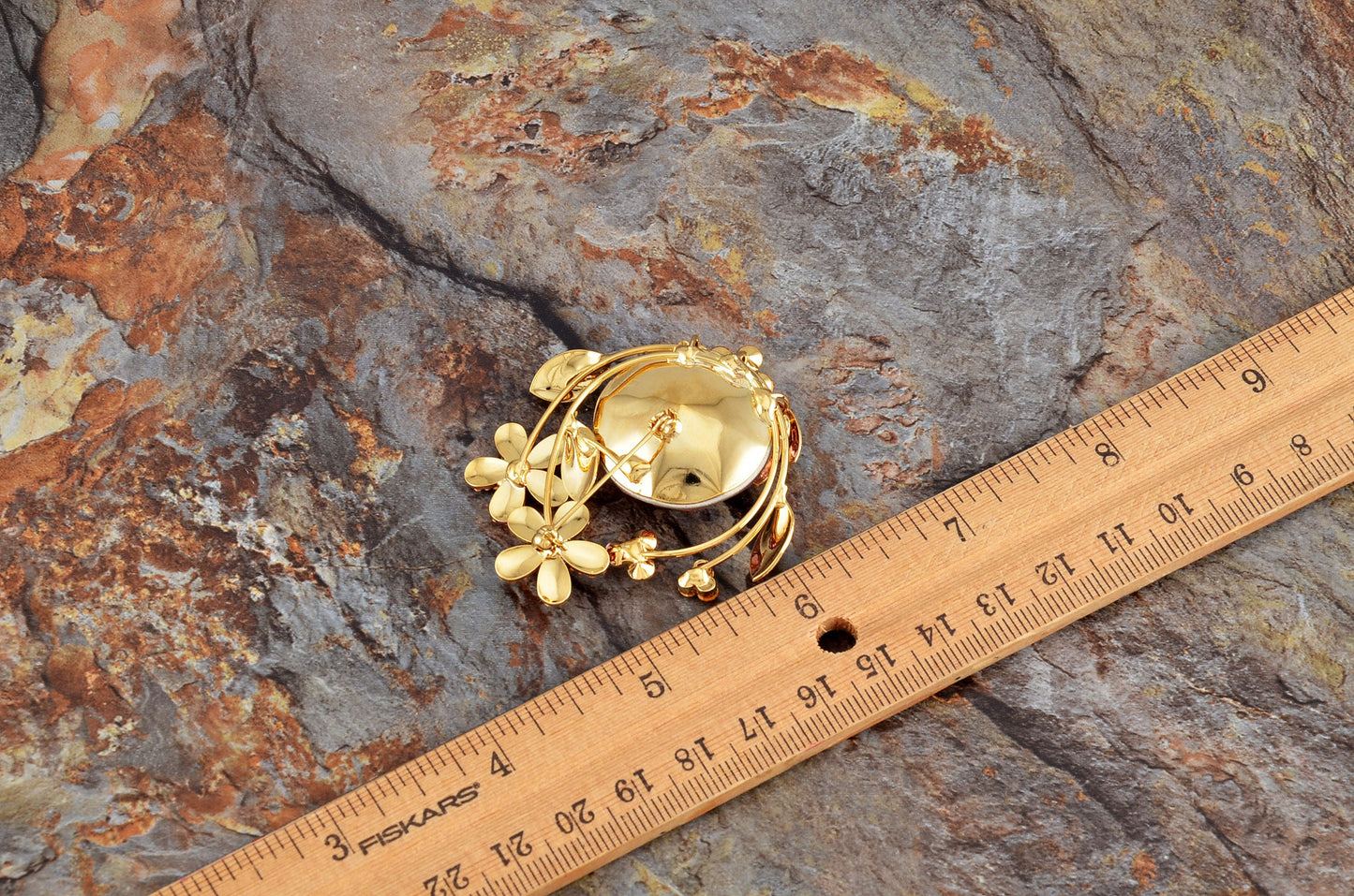 Swarovski Crystal Purple Pink Spring Floral Flower Bouquet Brooch Pin