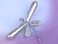 Shine Purple Pearl Dragonfly Brooch Pin