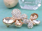 Swarovski Crystal Elements Double Butterfly Brooch