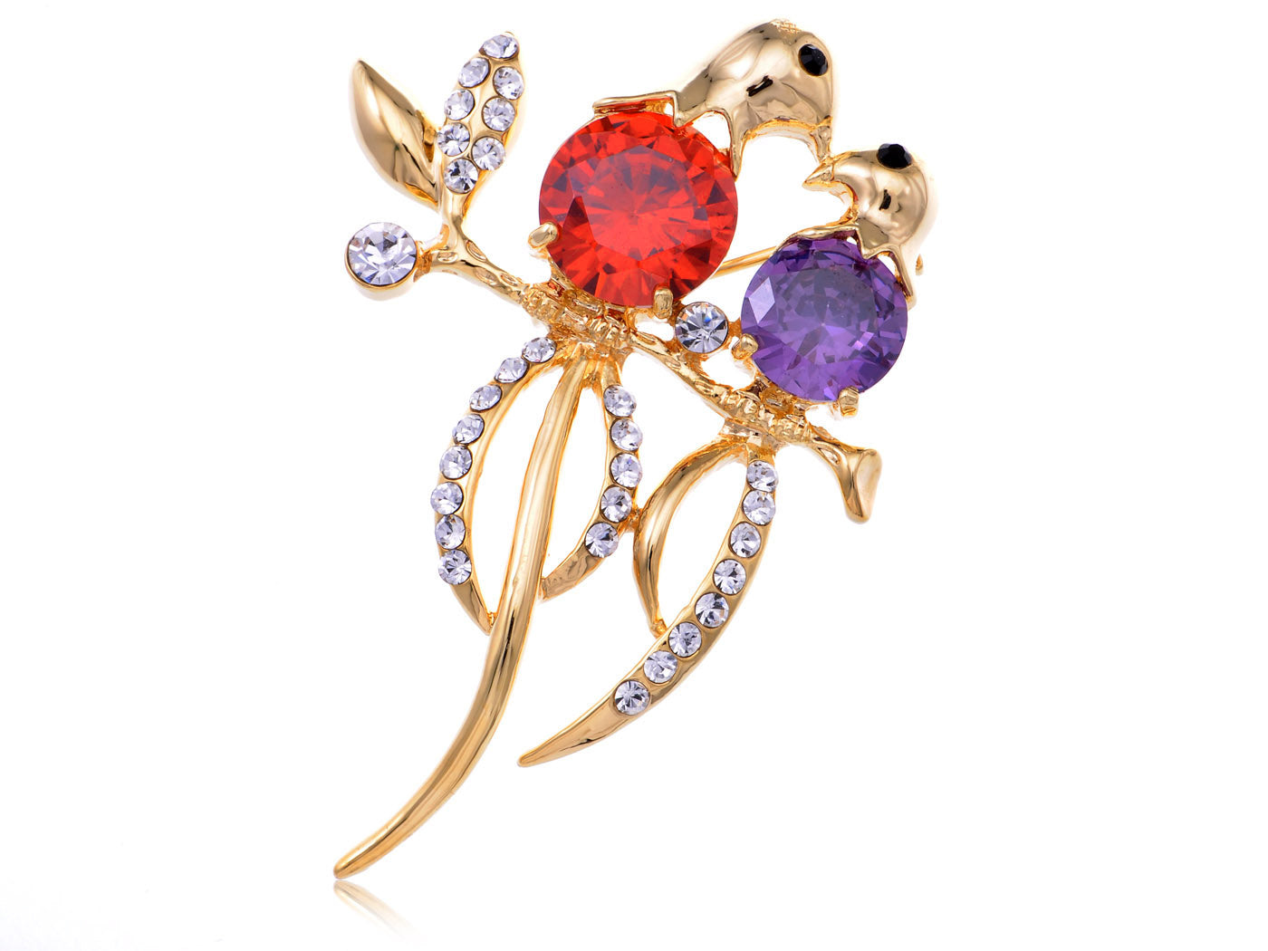 Colorful Tropical Parrot Bird Brooch Pin