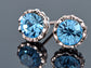 Swarovski Crystal Sapphire Blue Element Stud Earrings
