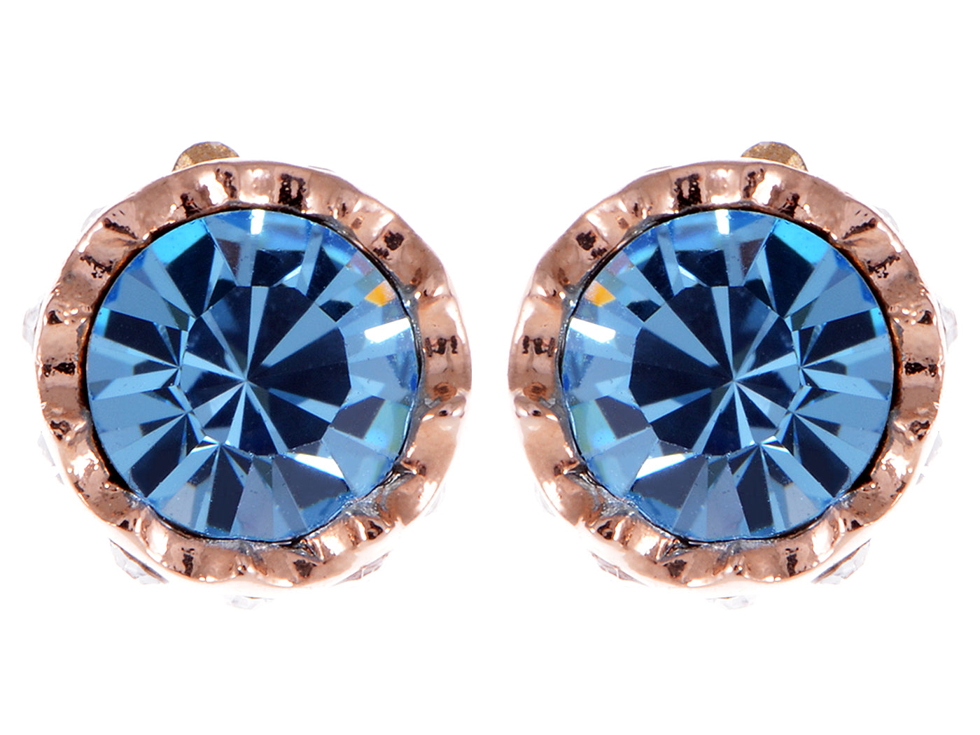 Swarovski Crystal Sapphire Blue Element Stud Earrings