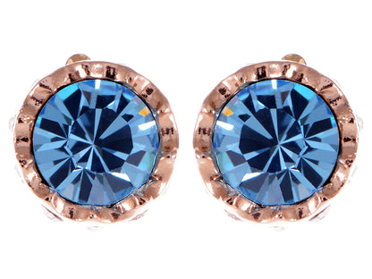 Swarovski Crystal Sapphire Blue Element Stud Earrings