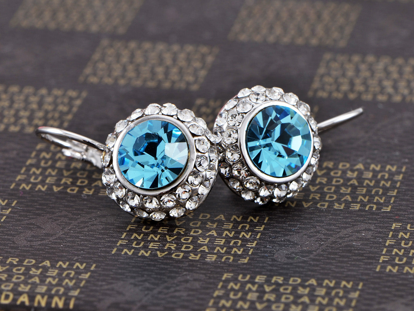 Swarovski Crystal Sapphire Blue Element Stud Earrings