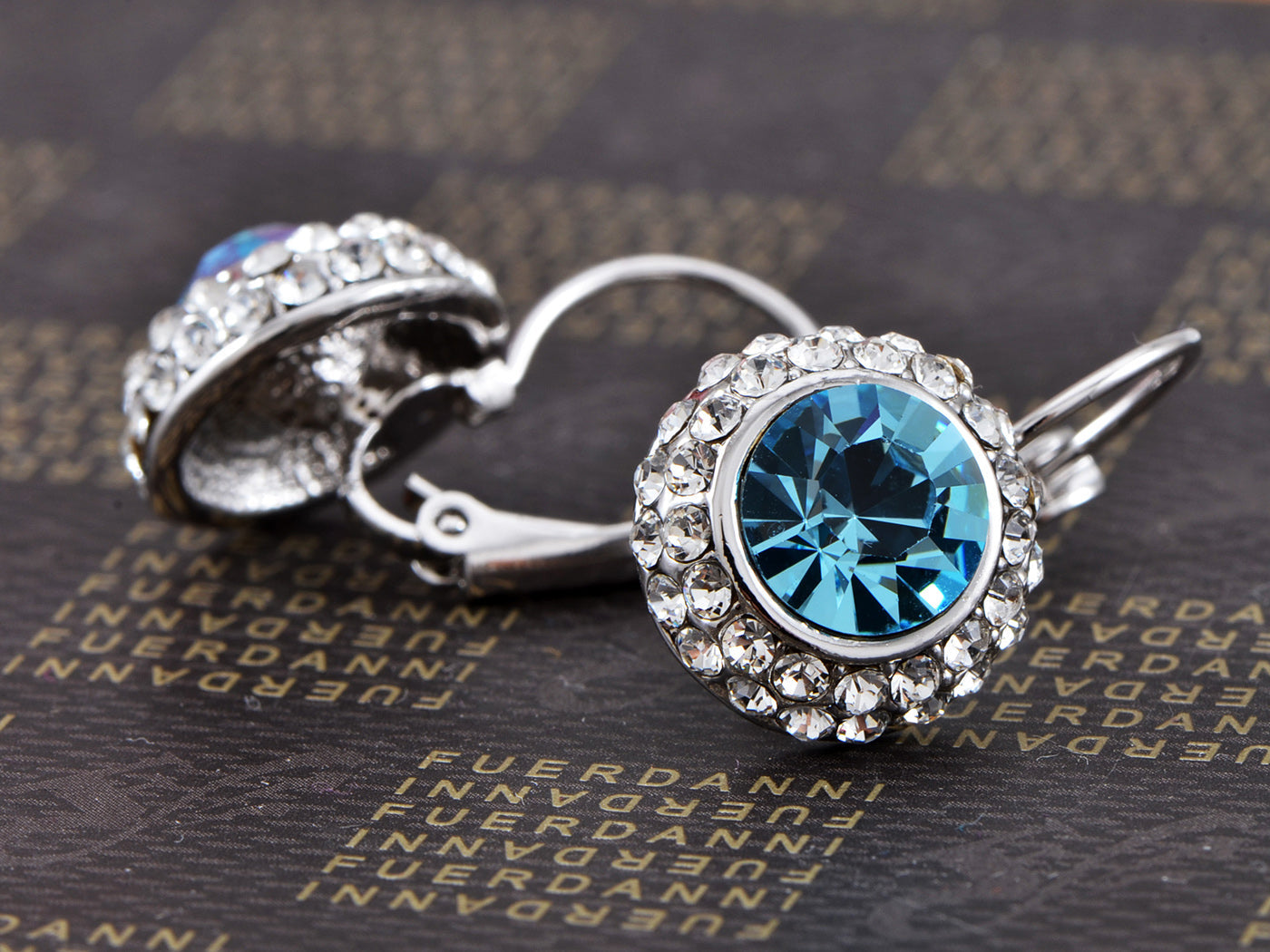 Swarovski Crystal Sapphire Blue Element Stud Earrings