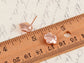 Swarovski Crystal Rose Pink Cherry Blossom Flower Stud Earrings