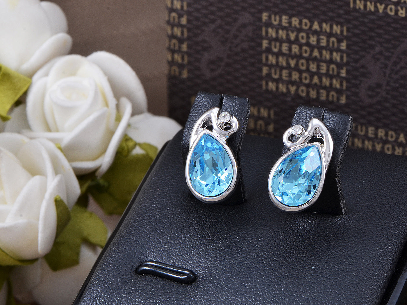 Swarovski Crystal Sapphire Blue Element Stud Earrings