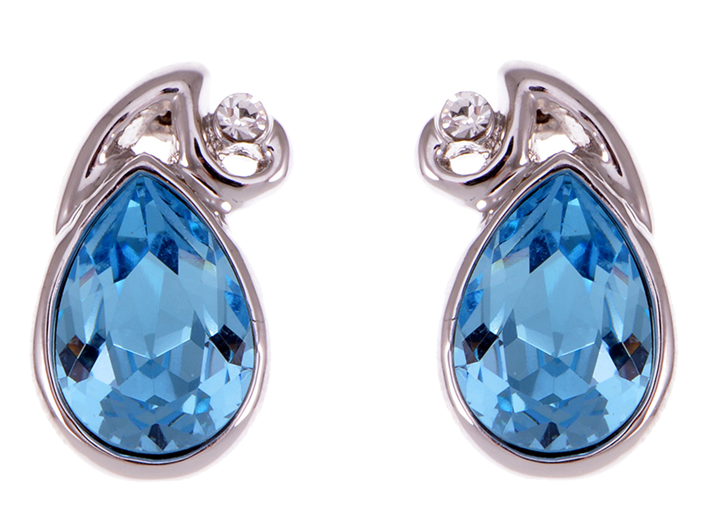 Swarovski Crystal Sapphire Blue Element Stud Earrings