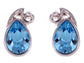 Swarovski Crystal Sapphire Blue Element Stud Earrings