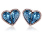 Swarovski Crystal Sapphire Blue Element Stud Earrings