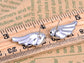 Swarovski Crystal Element Silver Colored Angel Wings Stud Earrings