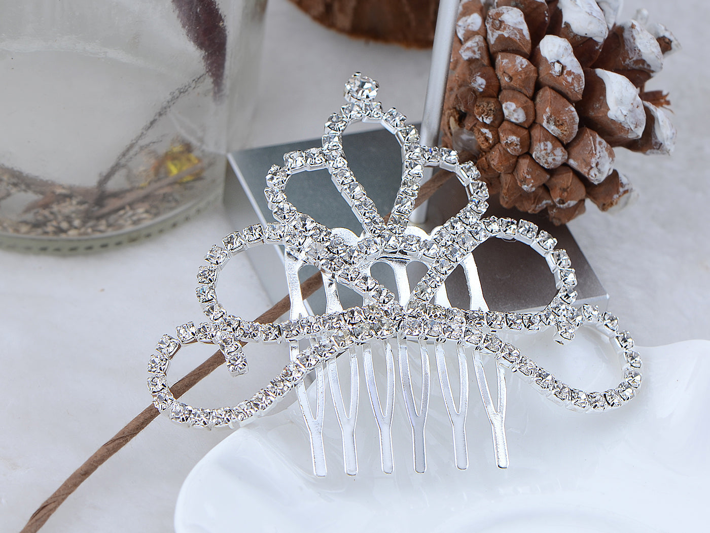 Bridal Princess Tiara Hair Comb