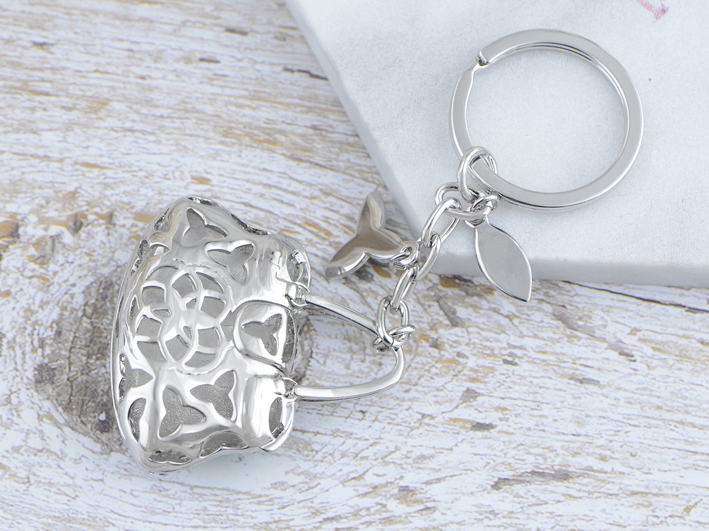 Enamel Sky Blue Ladies Designer Handbag Keychain