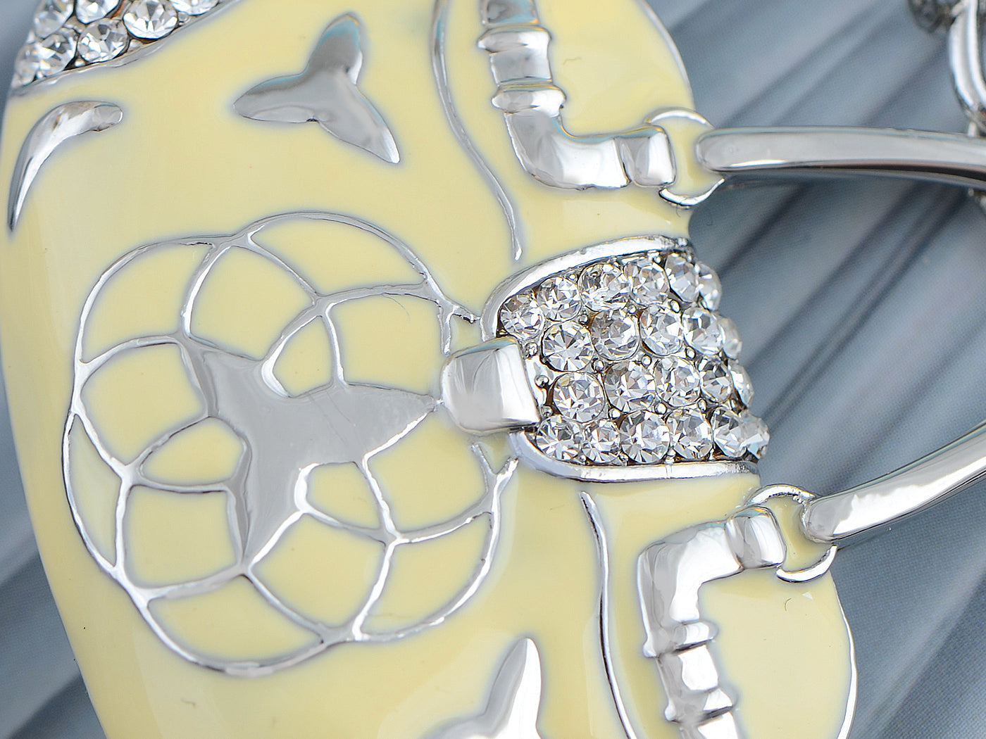 Enamel Sky Blue Ladies Designer Handbag Keychain