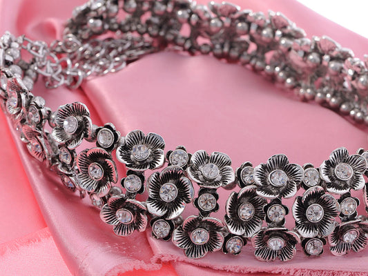 Interesting Rose Clutter Antique Necklace