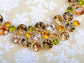 Swarovski Crystal Multicolored Colorful Bib Necklace Stud Earring Set