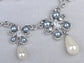 Pearlescent Element Butterfly Linked Earring Necklace Set