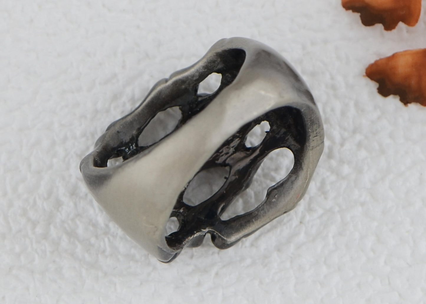 Gun Creepy Skeleton Hand Grasping Your Finger Statement Ring