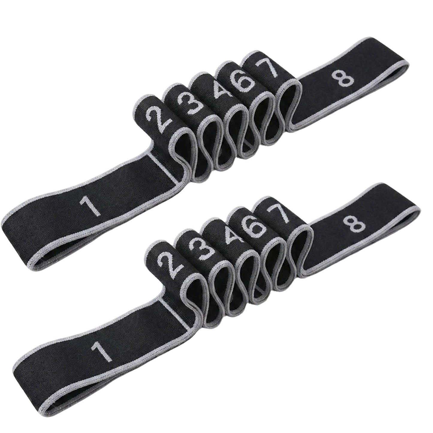 2-PC Fabric Resistance Bands Set 8 Levels Booty Exercise Loop Bands