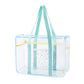 Transparent Mesh Beach Tote Bag - Waterproof Travel Shoulder Bag
