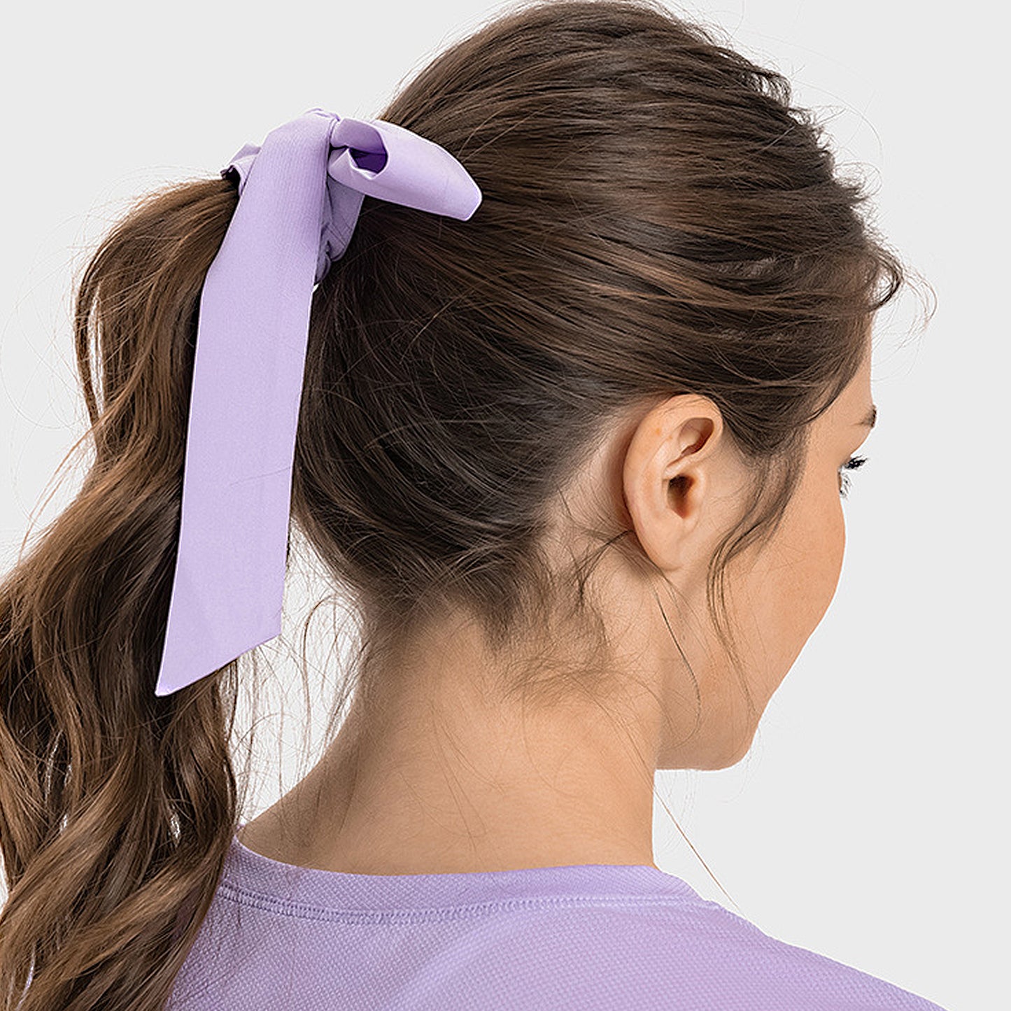 Elastic Hair Ties with Long Bows, Hair Scrunchies with Knotted Bow Ribbon for Women Girls