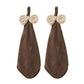 Soft Absorbent Hanging Hand Towels with Bow Detail Reusable Cleaning Cloth 2 Pack