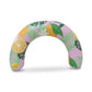 Inflatable U Shape Pool Float Adult Swim Ring Tropical Lemon Print Swimming Pool Float