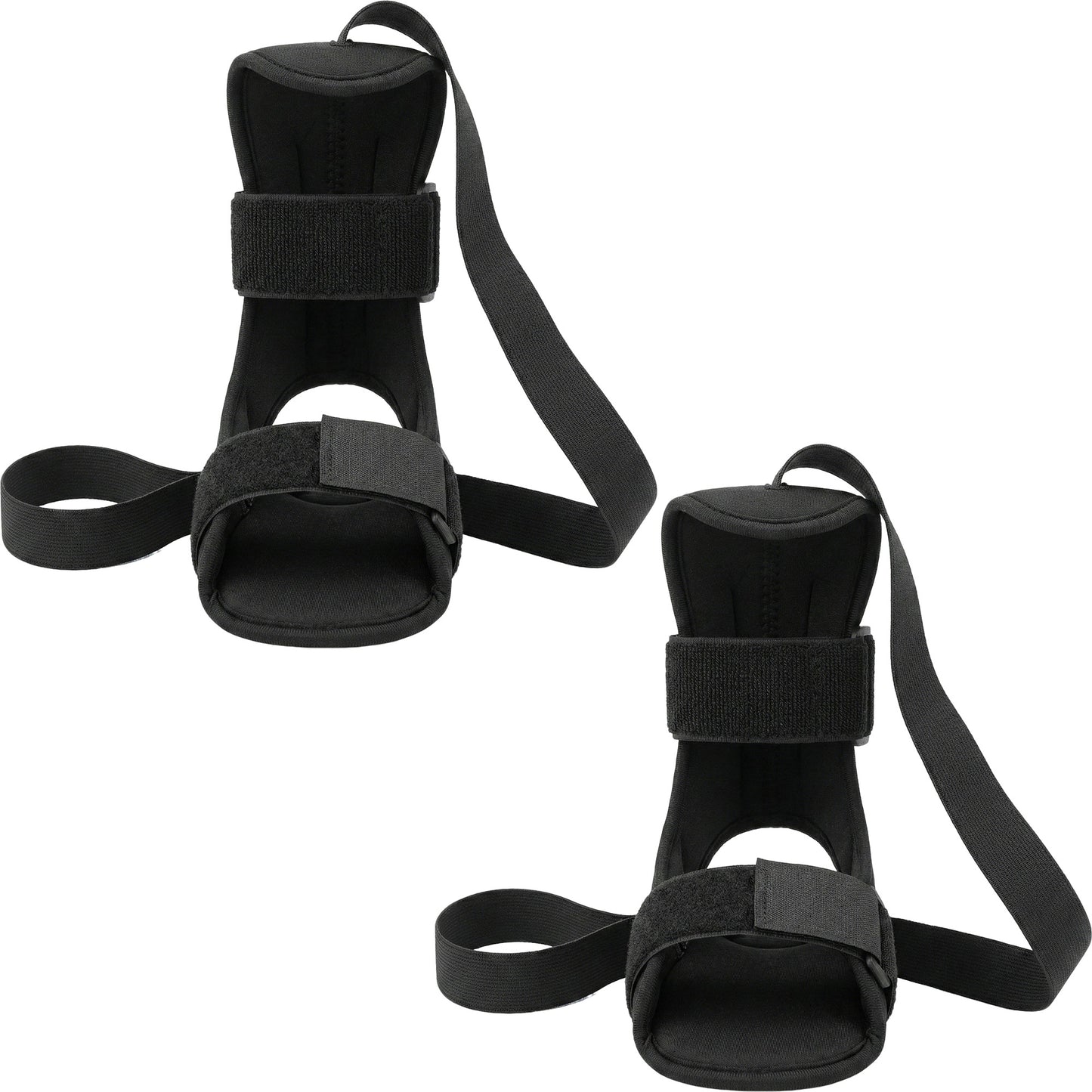 2-PC Stretch Strap with Foot Support Adjustable Yoga Flexibility Band