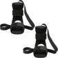 2-PC Stretch Strap with Foot Support Adjustable Yoga Flexibility Band