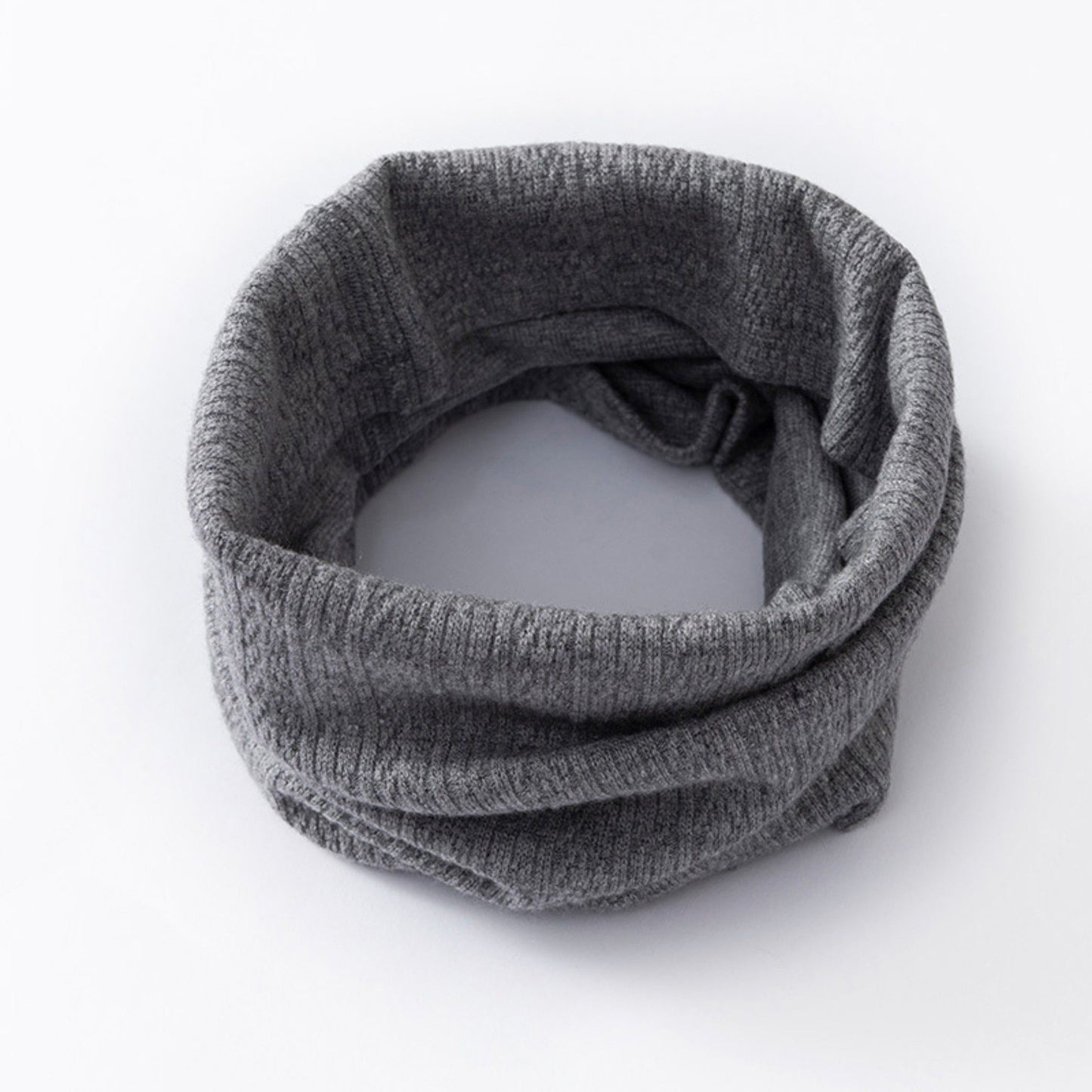 Soft Knit Infinity Scarf with Textured Loop Design for Cozy Layering and Comfortable Everyday Cold-Weather Wear 9x14in