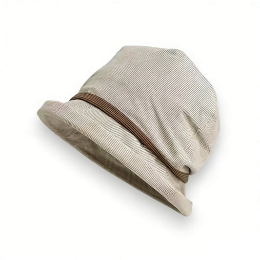 Casual Bucket Hat with Soft Fabric and Slim Decorative Band