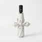 Compact Folding Umbrella with Bow Print Canopy Automatic Open Wind Resistant Frame and Strap
