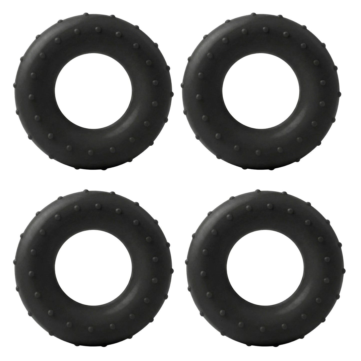 4-PC Hand Grip Strengthener Ring for Forearm and Finger Training