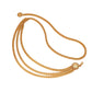 Layered Chain Waist Belt with Triple Draped Links and Decorative Medallion Accents for Stylish Detail 35.5in