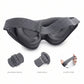 3D Contoured Sleep Eye Mask with Memory Foam Padding Adjustable Strap and Full Light Blocking