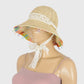 Colorful Butterfly - Embellished Straw Sun Hat