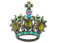 Pink Gem Royal King Crown Jewelry Pin Brooch