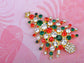 Dazzling Christmas Tree Holiday Jewelry Pin Brooch