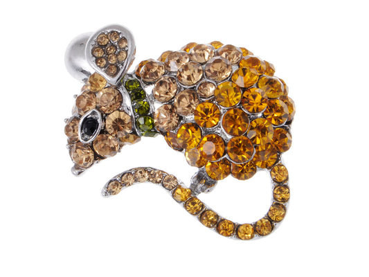 Mouse Rat Pet Ombre Animal Critter Pin Brooch