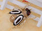 Light Topaz Colored Bug Insect Wings Brooch Pin
