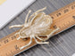 Light Topaz Colored Bug Insect Wings Brooch Pin