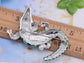 Green Crawling Alligator Crocodile Reptile Body Brooch Pin