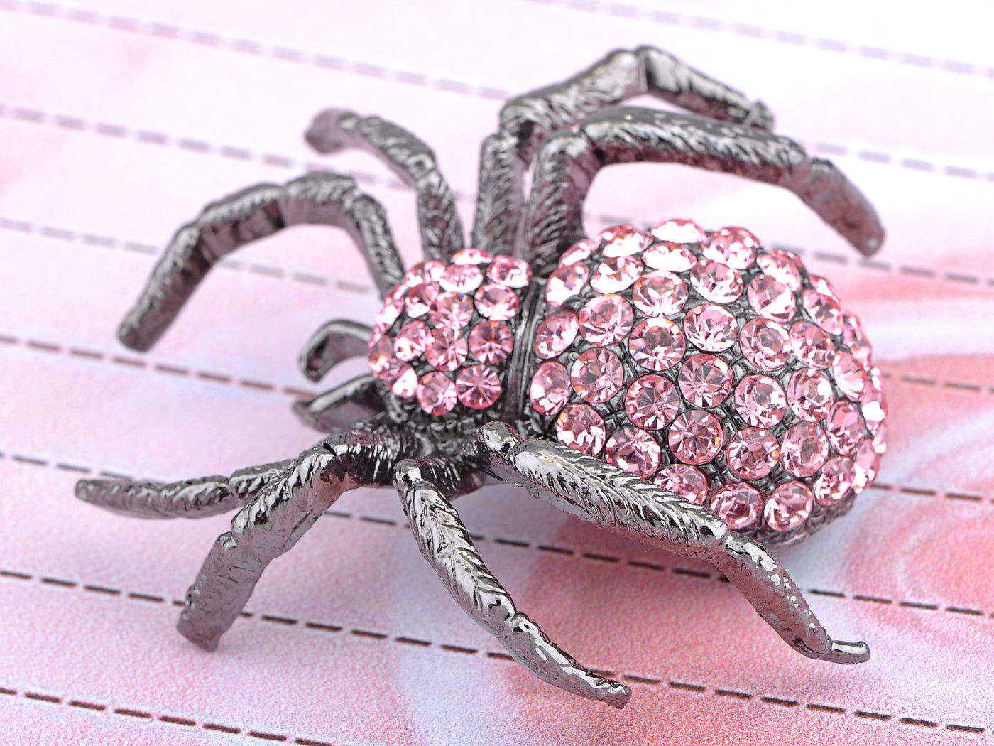 Swarovski Crystal Blue Spider Jewelry Brooch Pin