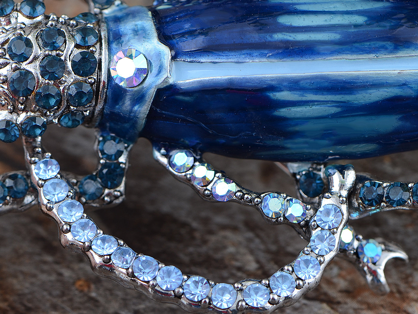 Handpainted Enamel Ruby Red Color Beetle Insect Bug Lapel Pin Brooch