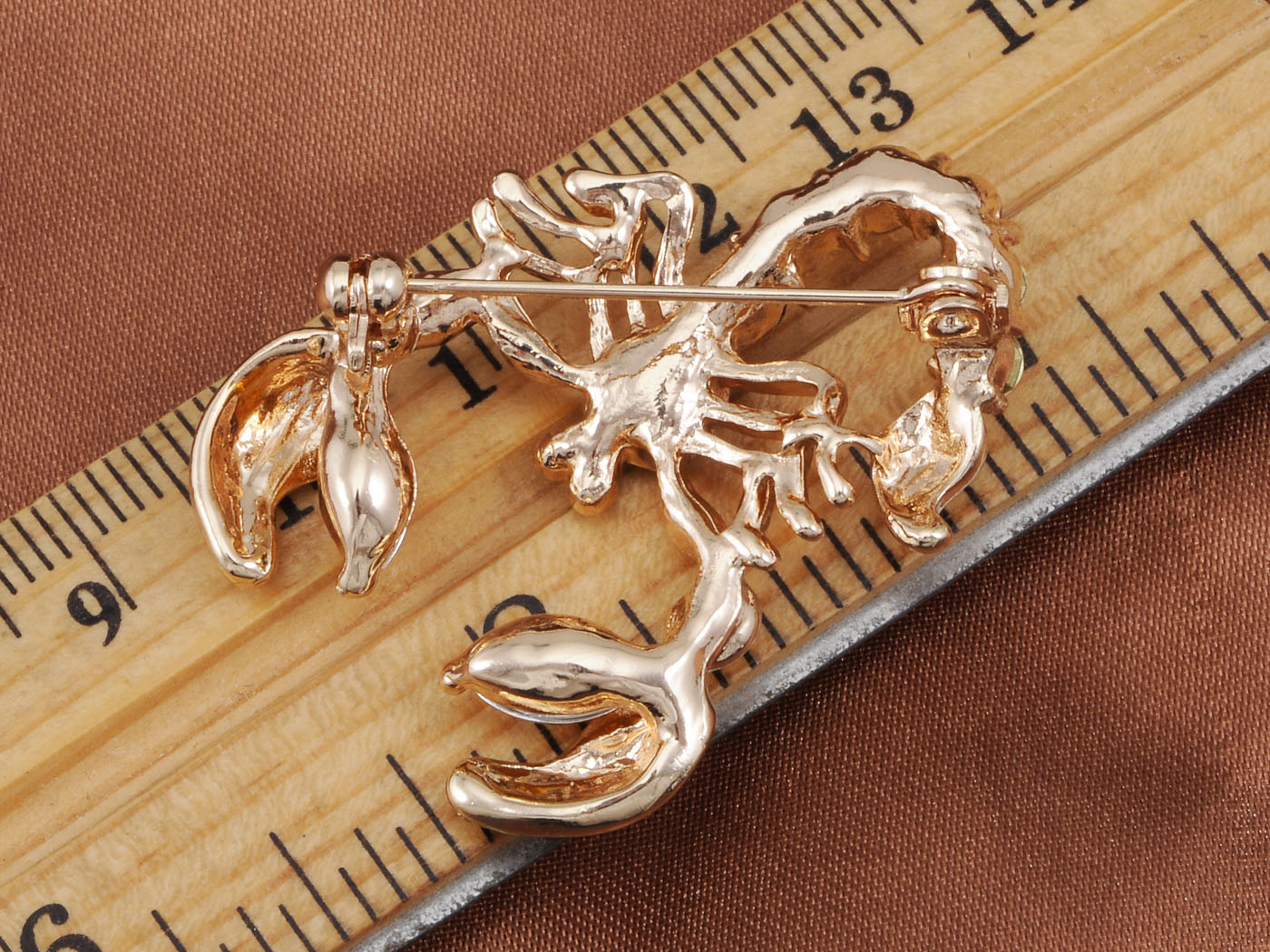 D Scorpion Insect Lobster Novelty Cartoon Animal Brooch Pin