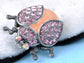 Fun Rose Pink Ladybug Insect Jewelry Pin Brooch