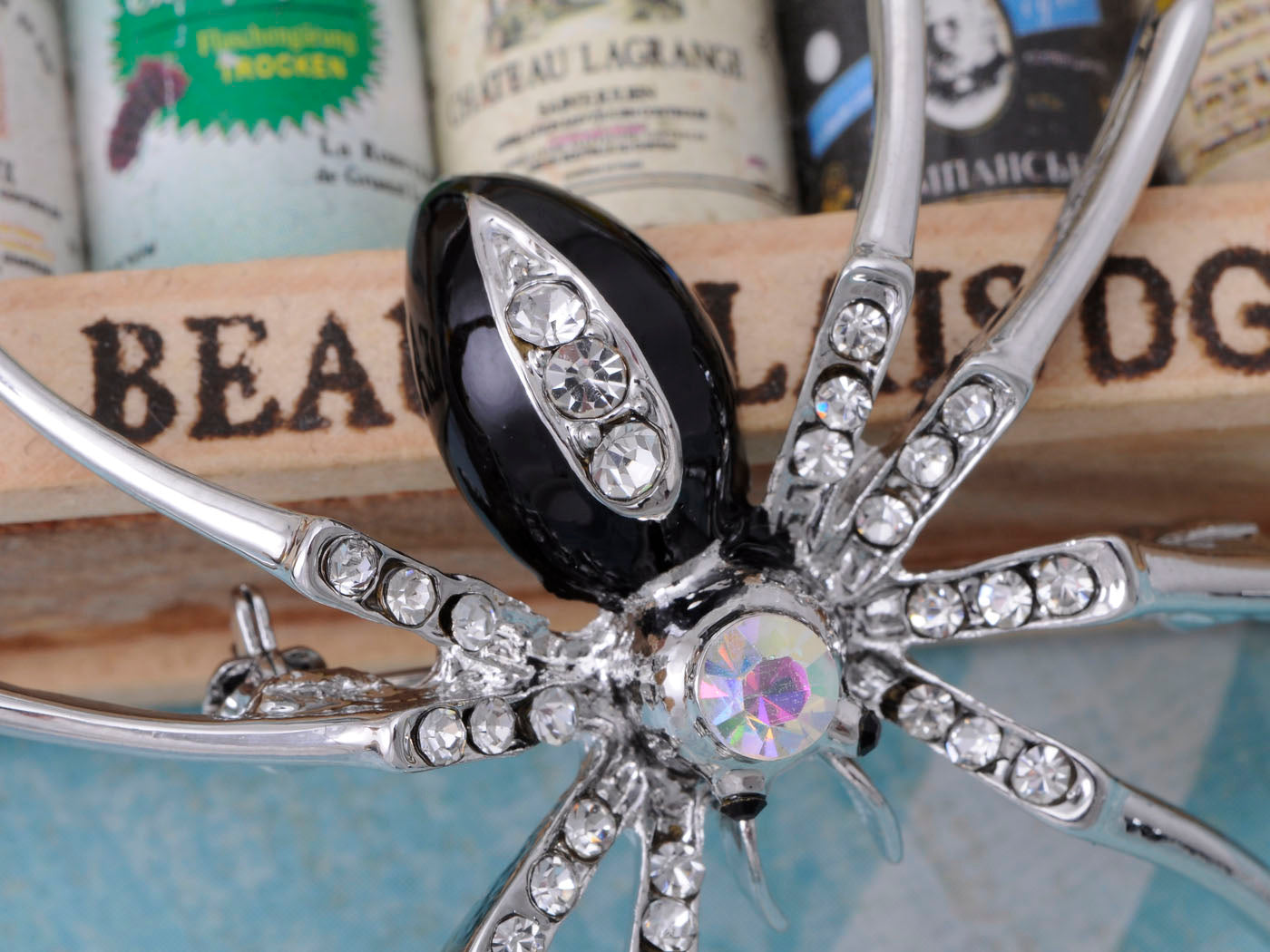 Enamel Spider Jewelry Pin Brooch