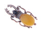 Antique Gold Egyptian Vintage Pincher Scarab Beetle Bug Brooch Pin